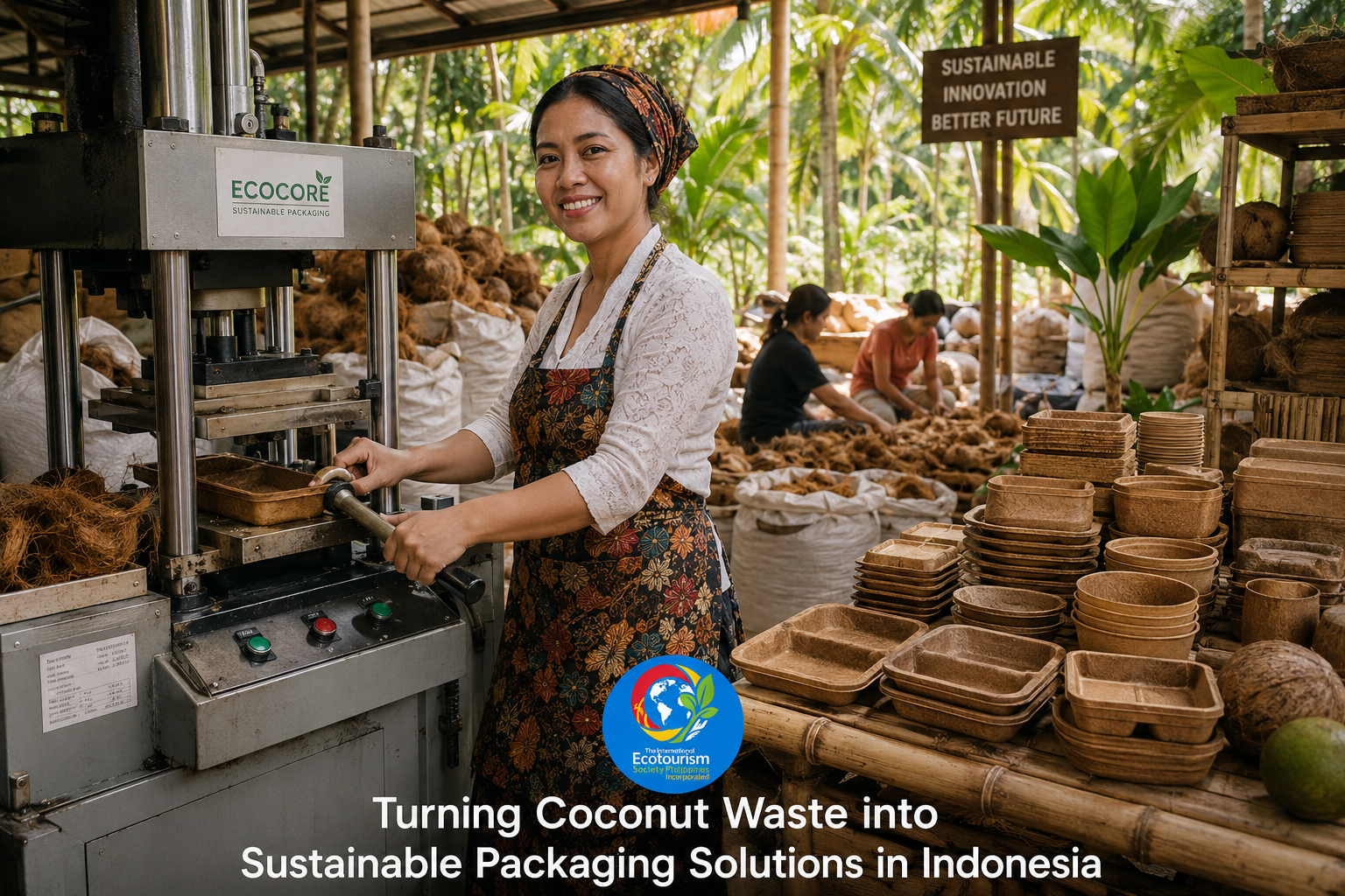 Turning Coconut Waste into Sustainable Packaging Solutions in Indonesia