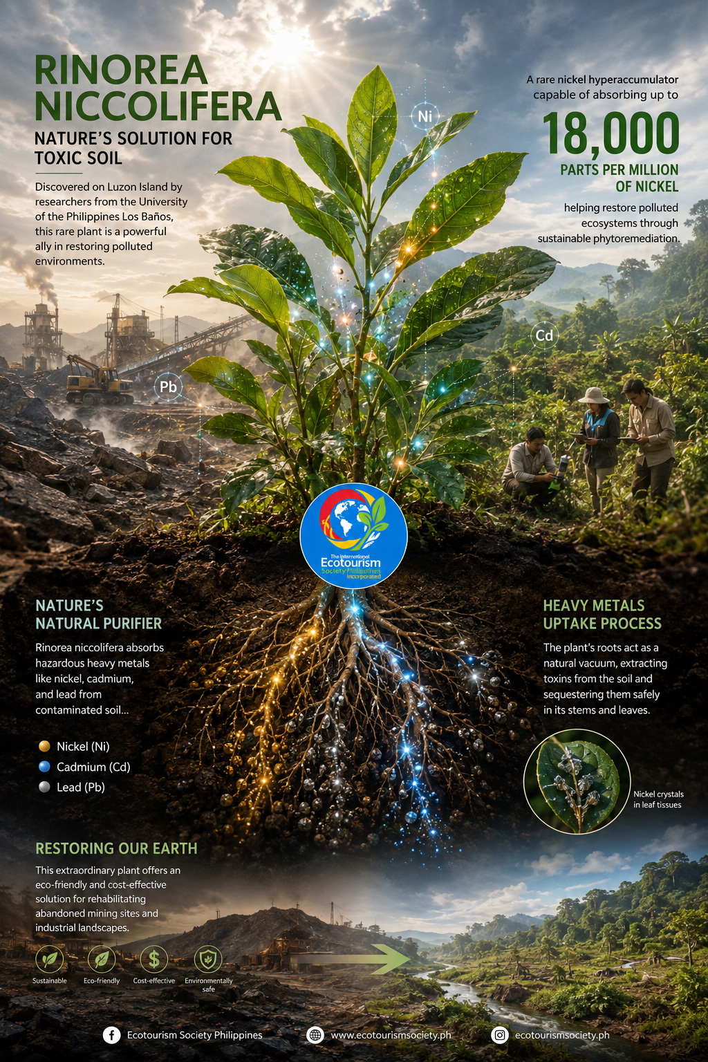 Rinorea niccolifera: A Natural Solution for Environmental Restoration and Heavy Metal Pollution