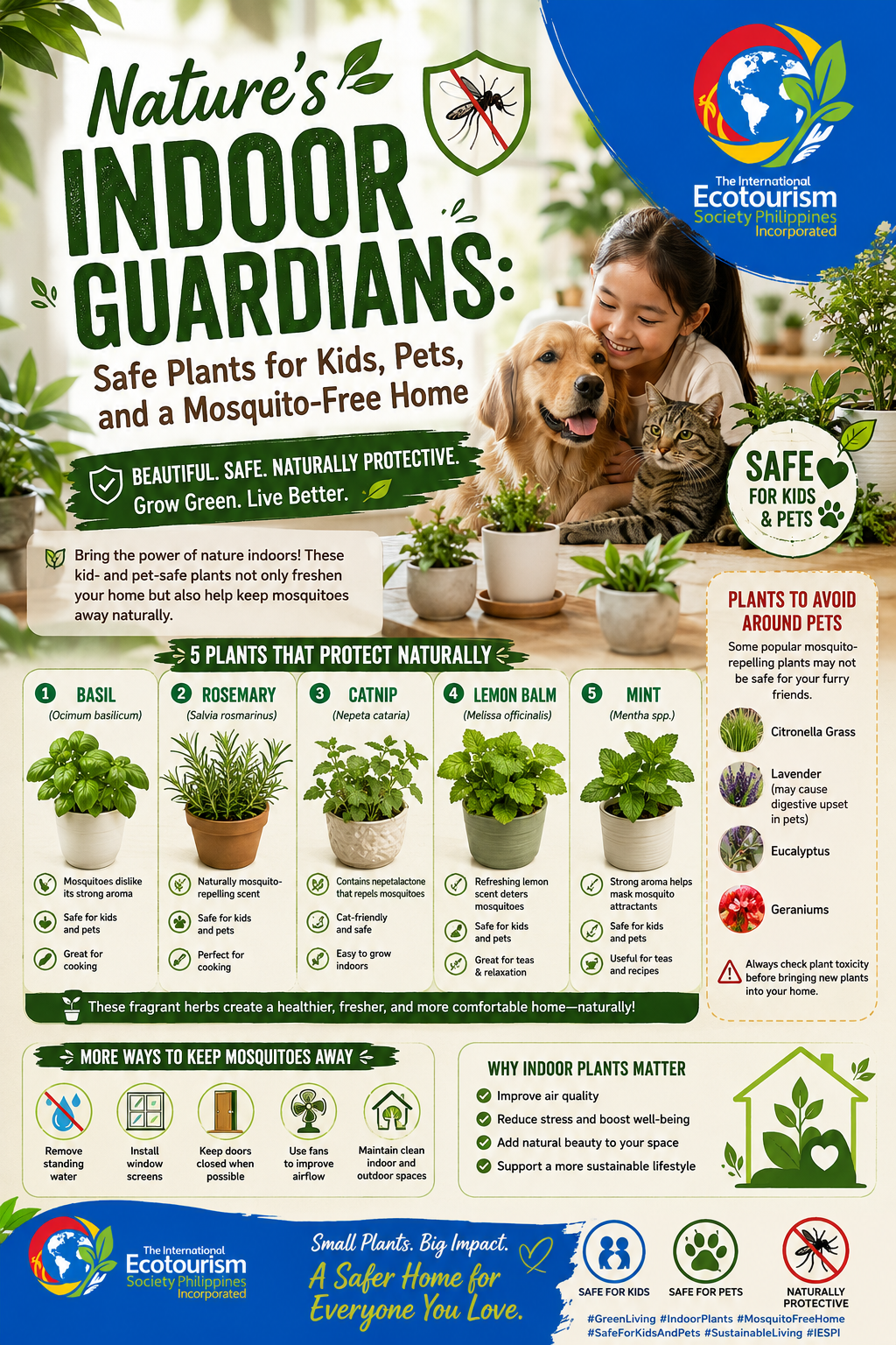 Indoor Plants That Are Safe for Kids and Pets — And May Help Keep Mosquitoes Away